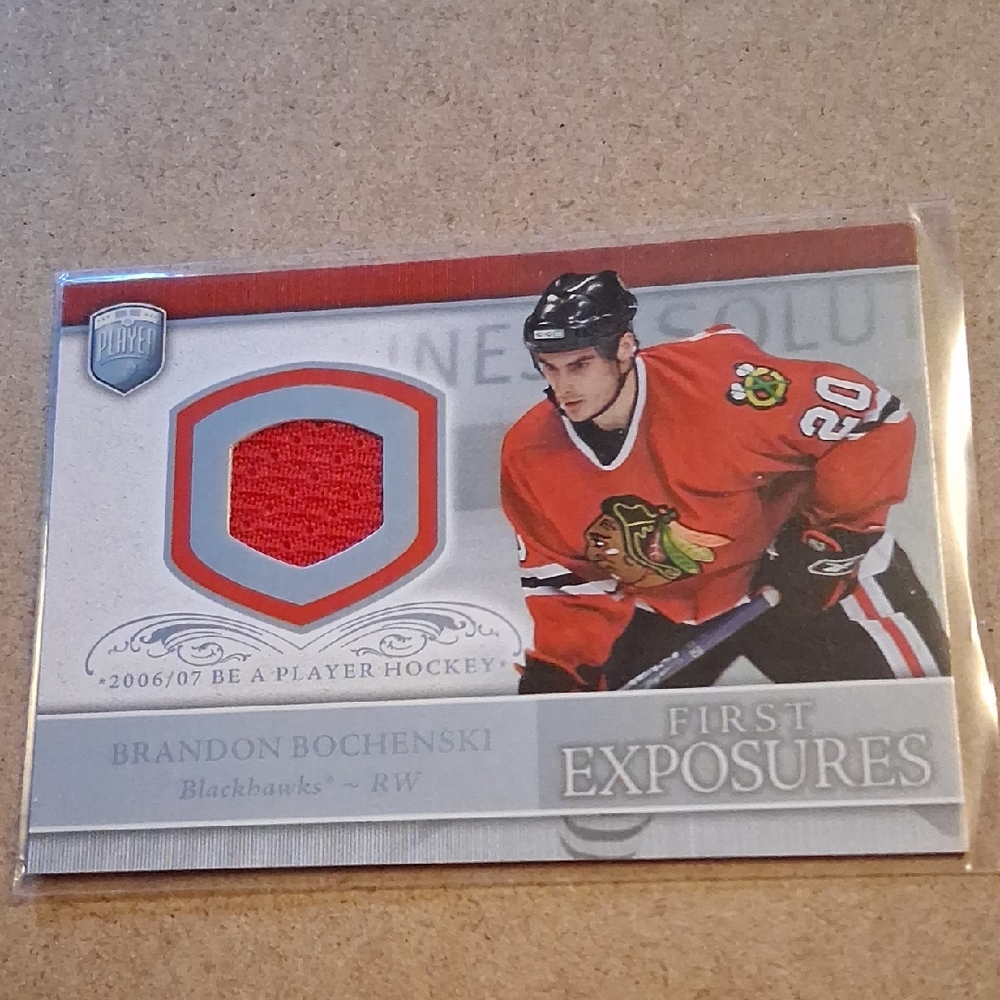 Brandon Bochenski Hockey Card with Red Patch